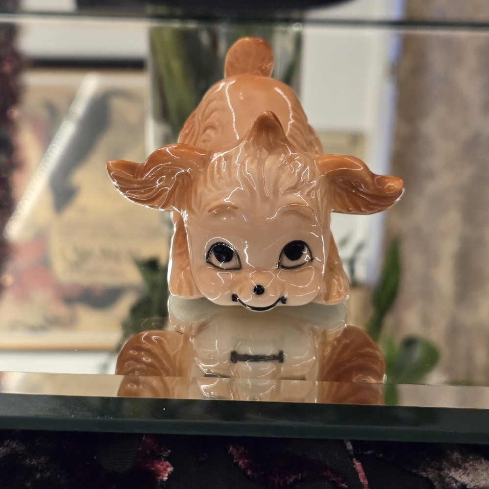 Adorable Ceramic Puppy Figurine